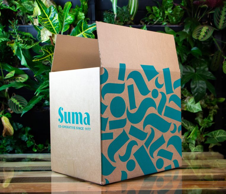 Cardboard Box with Green Design