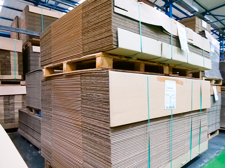 Cardboard Boxes in Warehouse